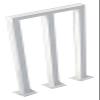 Stair Railing Stairs Handrails Railing Bracket White Vertical Stair Guardrail M Style Wrought Iron Balcony Fence Japanese Style Swimming Pool Handrail (Size : 100CM) view 2