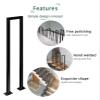 Stair Railing Stairs Handrails Railing Bracket White Vertical Stair Guardrail M Style Wrought Iron Balcony Fence Japanese Style Swimming Pool Handrail (Size : 100CM) view 4