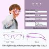 AetrvoHope Kids Blue Light Glasses Clear Purple,TR90 Ultra-Light Computer Glasses for Teens Girls Age 7-14,Unbreakable Frame for Child with Case,Anti Eyestrain & UV400 view 4