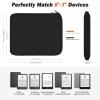 MoKo 6-7" Kindle Sleeve Bag for 7" Kindle Colorsoft Signature Edition, All-New 6" Kind 11th/10th Gen, 6.8" Kind Paperwhite 11th/10th, Fire 7 2022, KoBo eReader, Black view 2