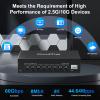 GoodTop 8 Port 2.5Gb Unmanaged Ethernet Switch with 10G SFP+,60Gbps Switching Capacity,Metal Fanless Multi-Gigabit Home Lab Setup Network Switch view 4