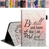 stmedazm Case for All-New Amazon Fire HD 10 & 10 Plus Tablet 10.1" (13th/11th Generation, 2023/2021 Release), Slim Stand Folio Cover with Card Slot & Auto Wake/Sleep - Bible Verse Psalm 46:10 view 1
