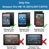 stmedazm Case for Amazon Kindle Fire HD 10 Tablet 10.1" (9th/7th Generation, 2019/2017 Release), Slim Folding Stand Folio Cover with Card Slot & Auto Wake/Sleep - Hummingbird Dandelion view 2