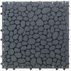 212 Main 0.75 x 12 x 12 inch Interlocking Cobbled Stone Look Garden Pathway Tiles Decorative Floor Grass Pavers Anti- Slip Mat, Gray - Pack of 5 view 1