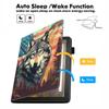 stmedazm Case for All-New Amazon Kindle Fire 7 Tablet (7 Inch, 9th/7th Generation, 2019/2017 Release), Slim Folding Stand Folio Cover with Card Slot & Auto Wake/Sleep - American Flag Wolf view 4