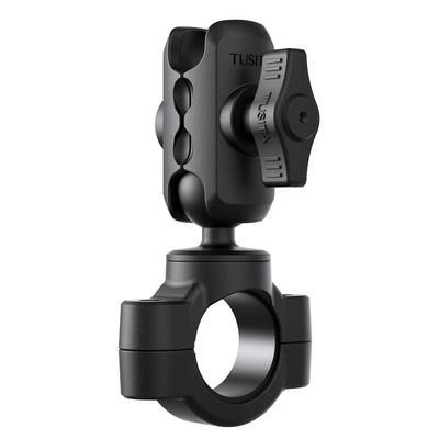 TUSITA Motorcycle Handlebar Mount - Small Base with Double Socket Arm Short - 1" B Size