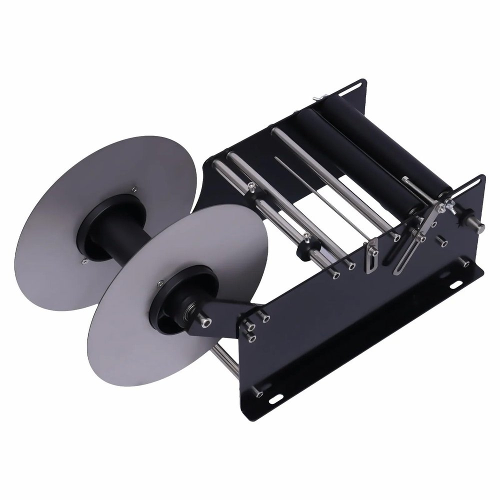 LIKARVA Semi Automatic Round Bottle Labeling Machine MT-30 Manual Labeling Machine Label Applicator Self-Adhesive Bottle Labeler with Handle MT 30 Bottle Sticker Labeler 30Times/Minute