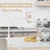 Tablet Stand Holder, Mount Holder Clip with Grip Flexible Long Arm Gooseneck Compatible with ipad iPhone/Nintendo Switch/Samsung Galaxy Tabs/Amazon Kindle Fire HD (New White) view 3
