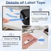 2 Pack Esaytool Replacement for P-Touch TZe-535 TZe535 TZ535 White on Blue Laminated Label Tape 1/2" 12mm 0.47" Compatible with ptouch PT-D210 D220 H110 H100 P710BT D220 D410 D600 Label Maker view 3