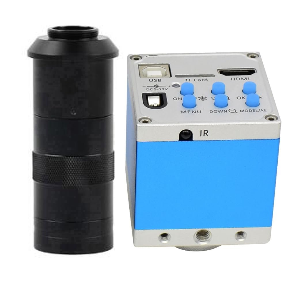 21MP HD HDMI USB Microscope Camera Video Digital Microscope Camera & 100X C-Mount Lens