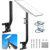 Sactulaz 15" Antenna J-Pipe Mount for Starlink Pole, Wall, Roof Mount Adapter Kits for Star Link Gen2 Satellite Antenna view 1