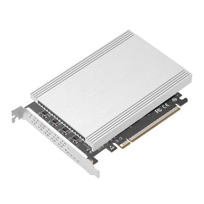 PCI-E4.0 X16 To 4-port M.2 SSD NVME Solid-state Drive Adapter Card Computer Slots- Array Card Raids Heat Dissipation High-Performance PCIe X16 To 4-port M.2 SSD Slots- Expansion Card With To