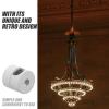 jojofuny 4pcs Strain Relief Connector Clips for Ceiling Chandelier Cords Cable Gland Lamp Holders Retro Design Grip for Hanging Lights view 2