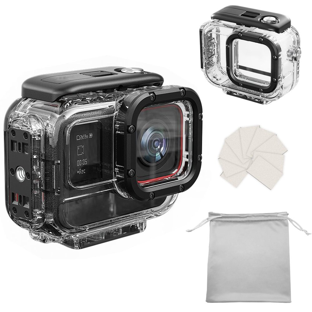 Buziba Waterproof Case Underwater Dive Case Protective Shell for Insta360 Ace Pro Action Camera 60M/197FT Diving Housing Cover Shell