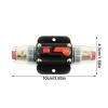 100A 50A 60A 80A 150A 12V 24 Car Truck Audio Amplifier Circuit Breaker Fuse Holder AGU Style Stereo Amplifier (Size : 50A) view 4