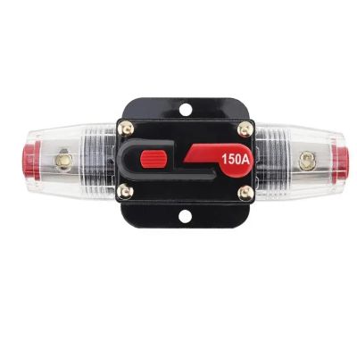 100A 50A 60A 80A 150A 12V 24 Car Truck Audio Amplifier Circuit Breaker Fuse Holder AGU Style Stereo Amplifier (Size : 20A)