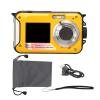 QANYEGN Waterproof Digital Camera, 2.7K 48MP 10ft derwater Cameras, 16X Dual Screens Digital Camera for Outdoor Use(Yellow) view 1