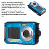 QANYEGN Waterproof Digital Camera, 2.7K 48MP 10ft derwater Cameras, 16X Dual Screens Digital Camera for Outdoor Use(Blue) view 2