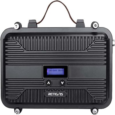 Retevis RT97S GMRS Repeater, RT97 Upgraded Version, Radio Repeater, Full Duplex Long Range, Compatible with Raspberry Pi, Portable, LCD Screen,for Remote Area, Emergency Rescue(1 Pack)
