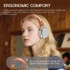 iKF R2 Retro Classic Metal and Leather Grain Wireless Headphones, On Ear,Ergonomic Design,40mm Drivers, ENC Noise Cancelling, Bluetooth V5.4 & Wired Dual Mode, 60H Playtime,Throwback 80s 90s (Gray) view 3