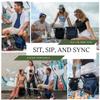 Backpack Cooler Chair with Speakers. 20-Watt Bluetooth Speakers for Parties/Festivals/Boat/Beach/Camping. Rechargeable, Works with iPhone & Android. view 2
