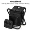 Backpack Cooler Chair with Speakers. 20-Watt Bluetooth Speakers for Parties/Festivals/Boat/Beach/Camping. Rechargeable, Works with iPhone & Android. view 3