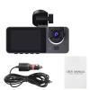 3 Lens DashCam for Car Black Box 1080P Car Video Recorder with G-Sensor Recording DVR Camera Dashcam Front and Rear view 1