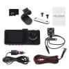 3 Lens DashCam for Car Black Box 1080P Car Video Recorder with G-Sensor Recording DVR Camera Dashcam Front and Rear view 2