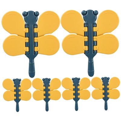 ifundom 6pcs Safety Sliding Window Locks Adhesive Door Locks for Sliding Doors Cabinets and Easy to Install Design