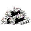 (3PCS) Black Cat on Book Sticker Cute Floral Cat Stickers Book Lover, Bookish, Booktok, Reader Kindle, Halloween Cat Die-Cut Waterproof Vinyl Sticker for Laptop Water Bottle Phone Case Car (2 Inches) view 1