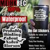 (3PCS) Probably Thinking About Xaden Riorson Sticker Iron Flame Sticker Fourth Wing Fantasy Books Romance Booktok Die-Cut Waterproof Vinyl Stickers for Laptop Water Bottle Phone Case Car (2 Inches) view 3