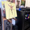 Decibelvibe Vinyl Record Storage and Record Player Stand, Now Playing Display with Stainless Steel and Solid Walnut Wood Premium Design, Up to 75 Vinyl records view 3