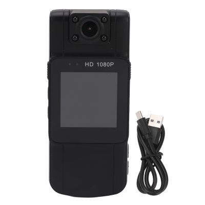 Yanmis Body Camera, 1080P Wearable Body Camera Infrared Night Vision Motion Detection Body Camcorder with 1.54 Inch Full Color Display