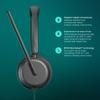 EPOS Impact 860 ANC Double-Sided Wired Headset with Active Noise Cancellation, USB C and USB A, Super Wideband, Lightweight, Comfortable Fit, Microsoft Teams & Zoom Compatible for Office & Remote Work view 3