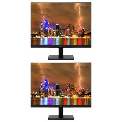 acer Vero V7 V247Y E BI 24-inch 1080P Full HD IPS 100 Hz 4 ms Backlit Widescreen LCD Monitor, 2-Pack Bundle with Eye Care, VGA, HDMI