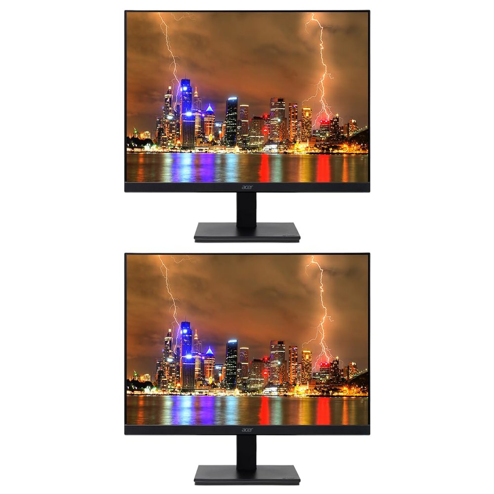 acer Vero V7 V247Y E BI 24-inch 1080P Full HD IPS 100 Hz 4 ms Backlit Widescreen LCD Monitor, 2-Pack Bundle with Eye Care, VGA, HDMI