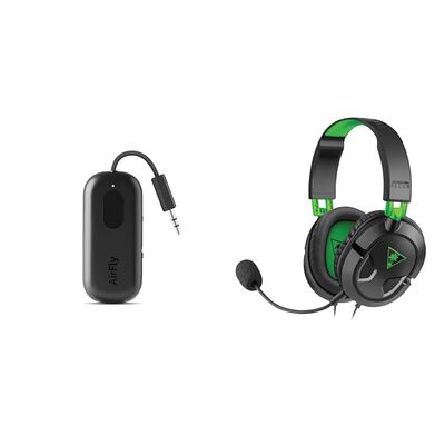 Twelve South AirFly Pro Bluetooth Wireless Audio Transmitter/Receiver & Turtle Beach Recon 50 Xbox Gaming Headset for Xbox Series X/S