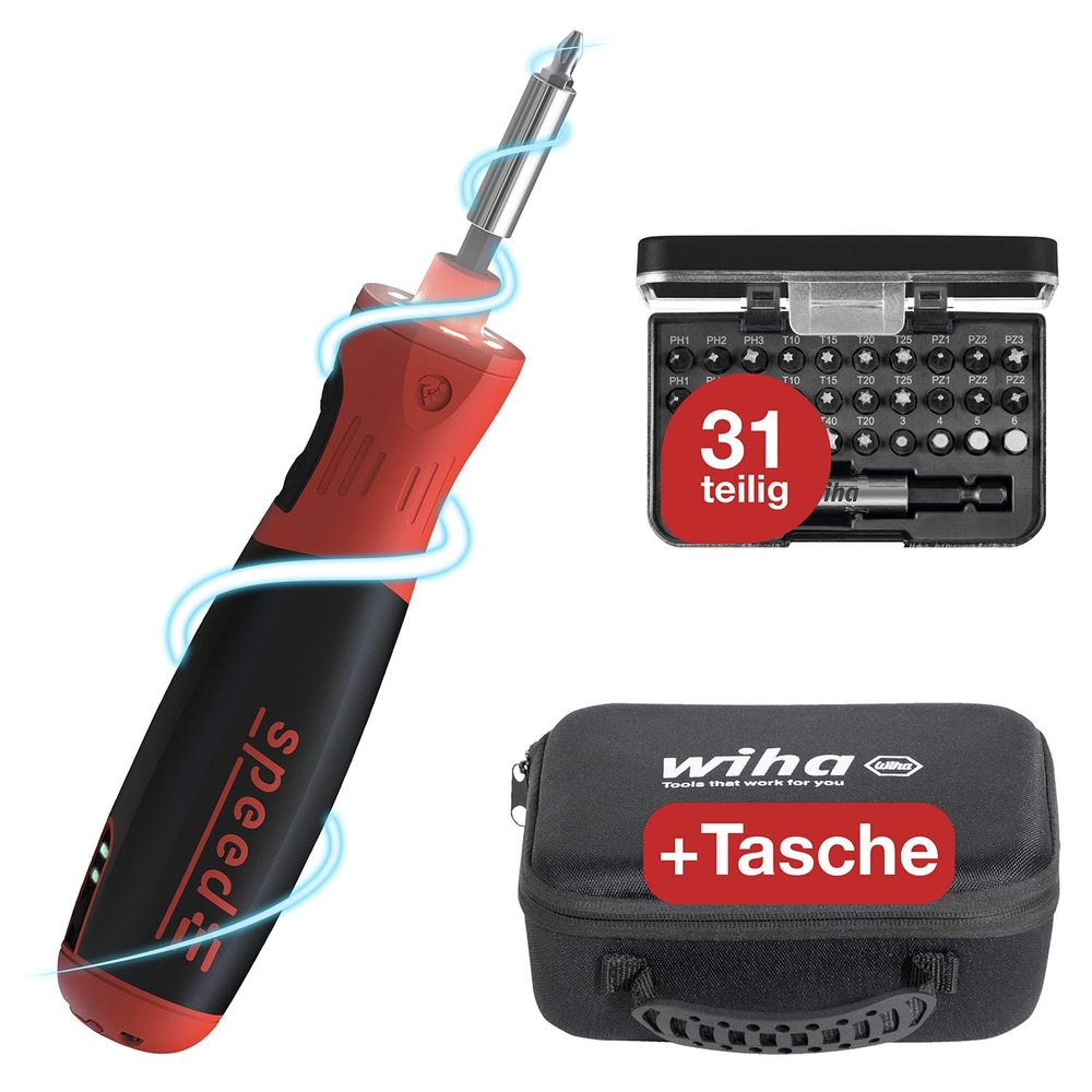 Wiha elektrischer Schraubendreher speedE PocketDrive 31-TLG, 45791