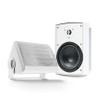 Gemini Sound GHSI-W525BT 5.25" Outdoor Bluetooth Speakers IP44 Waterproof Wired Powered Wall Mount Pair with Aluminum Grills, Patio Ready, Daisy-Chain Up to 16 Speakers, Balanced Stereo Audio (White) view 1