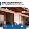 Gemini Sound GHSI-W525BT 5.25" Outdoor Bluetooth Speakers IP44 Waterproof Wired Powered Wall Mount Pair with Aluminum Grills, Patio Ready, Daisy-Chain Up to 16 Speakers, Balanced Stereo Audio (White) view 2