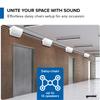 Gemini Sound GHSI-W525BT 5.25" Outdoor Bluetooth Speakers IP44 Waterproof Wired Powered Wall Mount Pair with Aluminum Grills, Patio Ready, Daisy-Chain Up to 16 Speakers, Balanced Stereo Audio (White) view 3