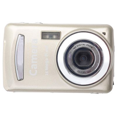 16MP Digital Camera with 16X Digital Zoom, 720P 30FPS HD Video Recording and 2.4 inch LCD Display, Built in Fill Light (Gold)