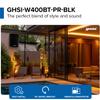 Gemini Sound GHSIW400BTPRBLK 4-inch Powerfull Bass Woofer 100 Watt Peak Power Waterproof Bluetooth Wall & Ceiling Mount Wired Speakers Pair - Easy Daisy Chain for Home Outdoor Pool & Patio, Black view 2