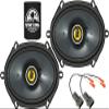 KICKER Speakers 6x8 inch for Lincoln Town Car 1990-2002 Upgrade Kit - Pair of CS Series with Harness, Coaxial 6x8 Car Audio Front Door Speaker CSC684, 46CSC684 view 1