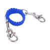 Drfeify Diving Camera Lanyard Retractable Stainless Steel Hook Housing Carry Rope for Underwater Photography Diving Snorkeling Action Cameras (Royal Blue) view 2