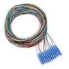 3 m 9 & 125 Singlemode Blue Boot LC & UPC 12 Strand Fiber Pigtail view 1