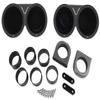Audiosavings Bundle: (1) Pair Kicker KMTED Marine Tower Dual Speakers Bundle with (4) Kicker 43KM654L 6.5" 390w Marine LED Speakers & Rockville RXM-F4 Marine 4 Ch. Amp+Amplifier Wire Kit (8 Items) view 4