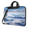 BAGGUS Landscape With Mountains And Clouds Print Laptop Bag Neoprene Notebook Computer Messenger Briefcase Cover Pouch Sleeve W/Adjustable Strap view 1