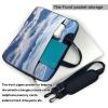 BAGGUS Landscape With Mountains And Clouds Print Laptop Bag Neoprene Notebook Computer Messenger Briefcase Cover Pouch Sleeve W/Adjustable Strap view 4