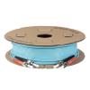 SpeedyFiberTX 6-Pack 8 Meter ST to ST Fiber Optic Patch Cable, Red and Black Boots, Corning ClearCurve Multimode OM3 50/125um Optical Fiber, Duplex Aqua Riser OFNR Cable Jacket view 4